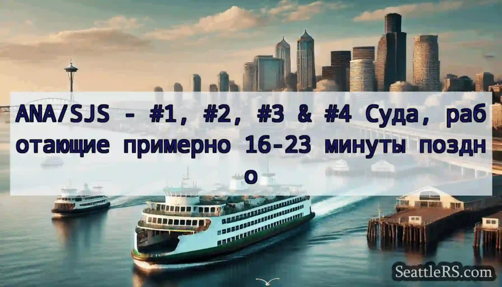 ANA/SJS - #1, #2, #3 & #4 Суда, работающие