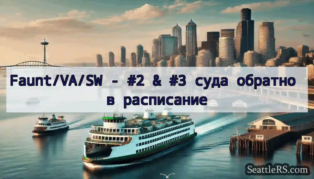 Faunt/VA/SW - #2 & #3 суда обратно в расписание