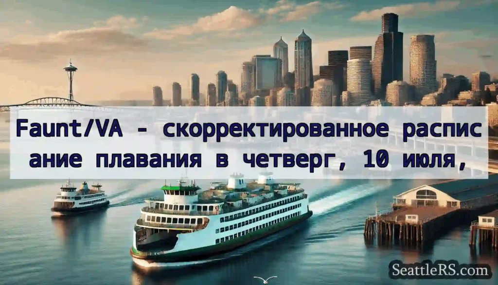 Faunt/VA - скорректированное расписание плавания