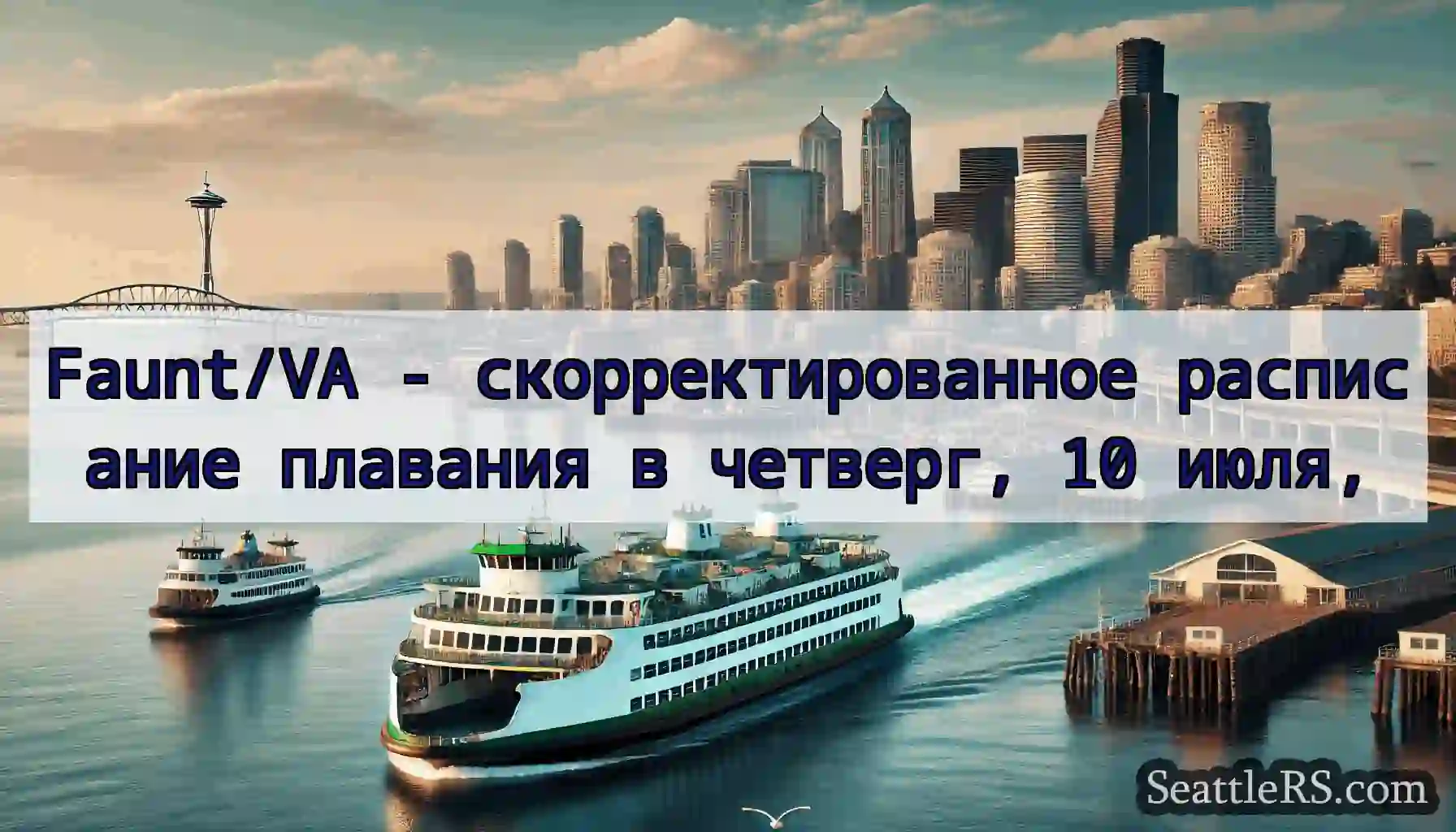 Faunt/VA - скорректированное расписание плавания