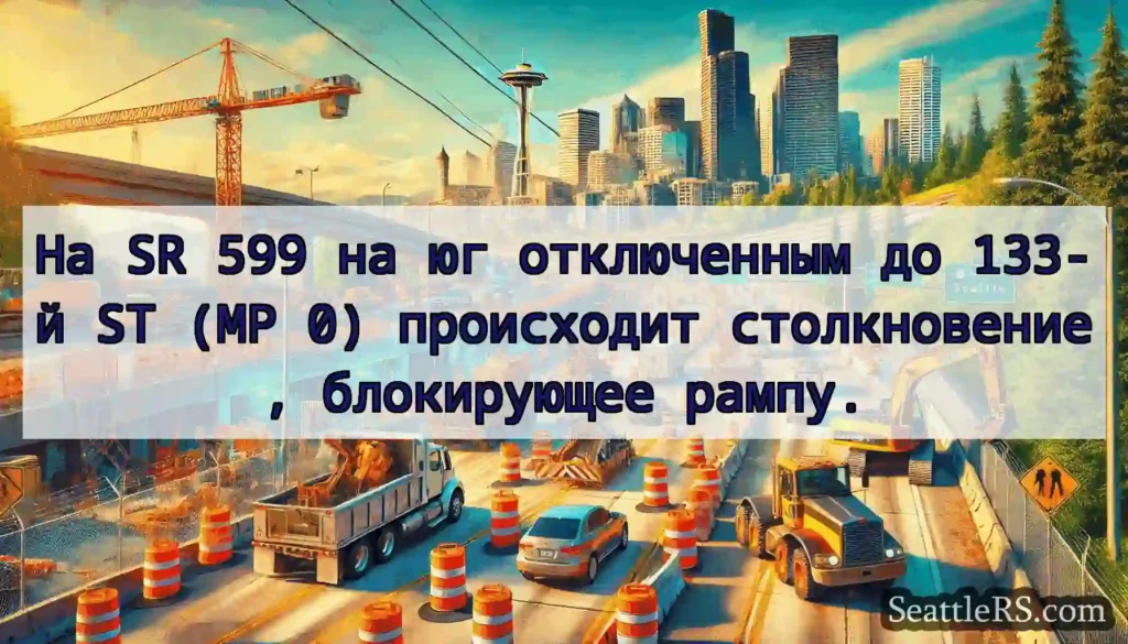 На SR 599 на юг отключенным до 133-й ST (MP 0)