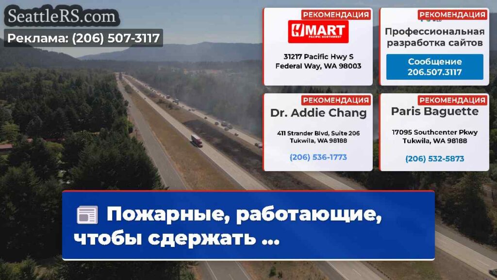 Пожарные, работающие, чтобы сдержать ...