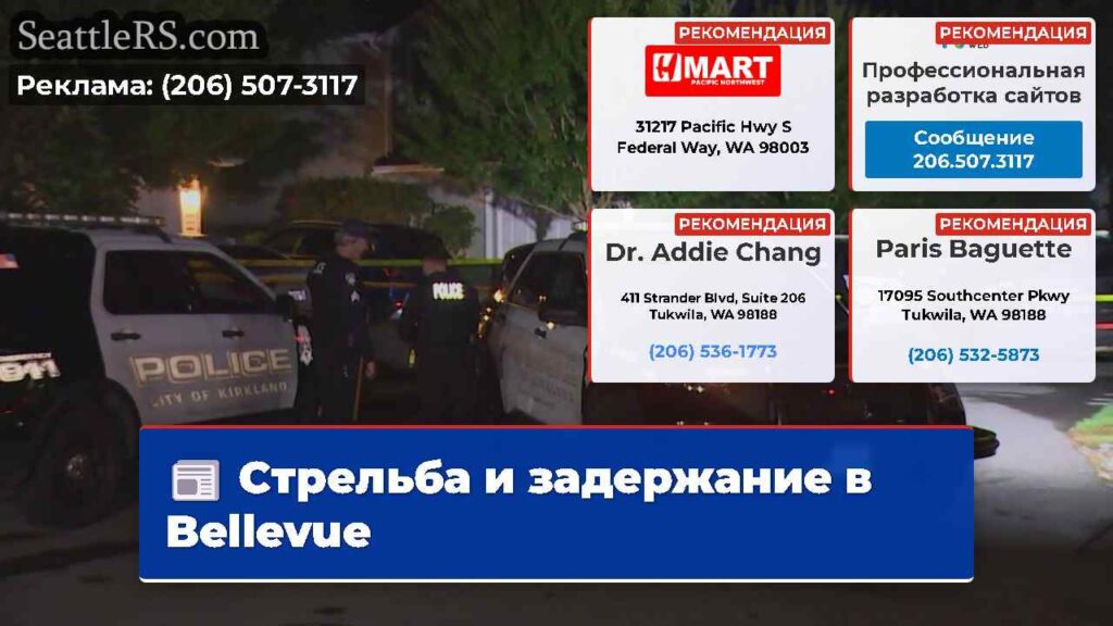 Стрельба и задержание в Bellevue