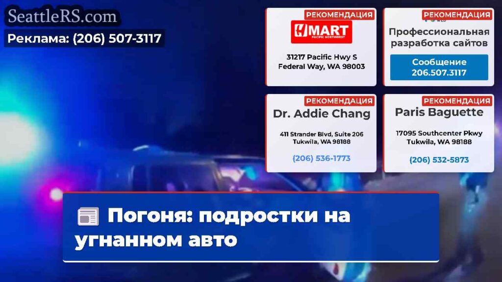 Погоня: подростки на угнанном авто
