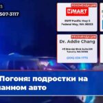 Погоня подростки на угнанном авто