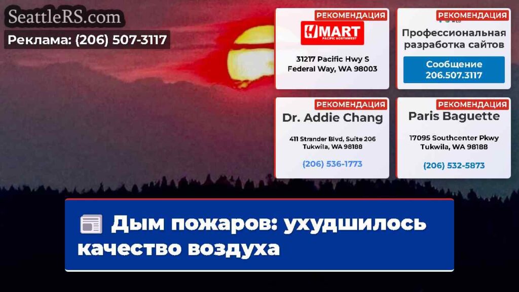 Дым пожаров: ухудшилось качество воздуха