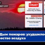 Дым пожаров ухудшилось качество воздуха