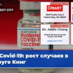 Covid-19 рост случаев в округе Кинг