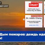 Дым пожаров дождь идет к нам!