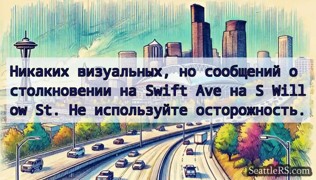 Никаких визуальных, но сообщений о столкновении
