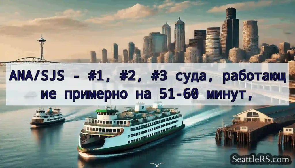 ANA/SJS - #1, #2, #3 суда, работающие примерно на