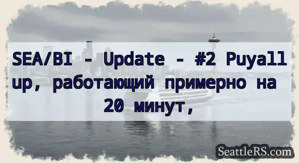 SEA/BI - Update - #2 Puyallup, работающий
