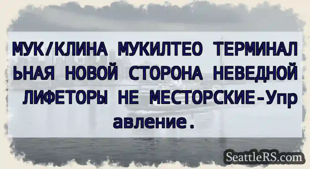 МУК/КЛИНА МУКИЛТЕО ТЕРМИНАЛЬНАЯ НОВОЙ СТОРОНА