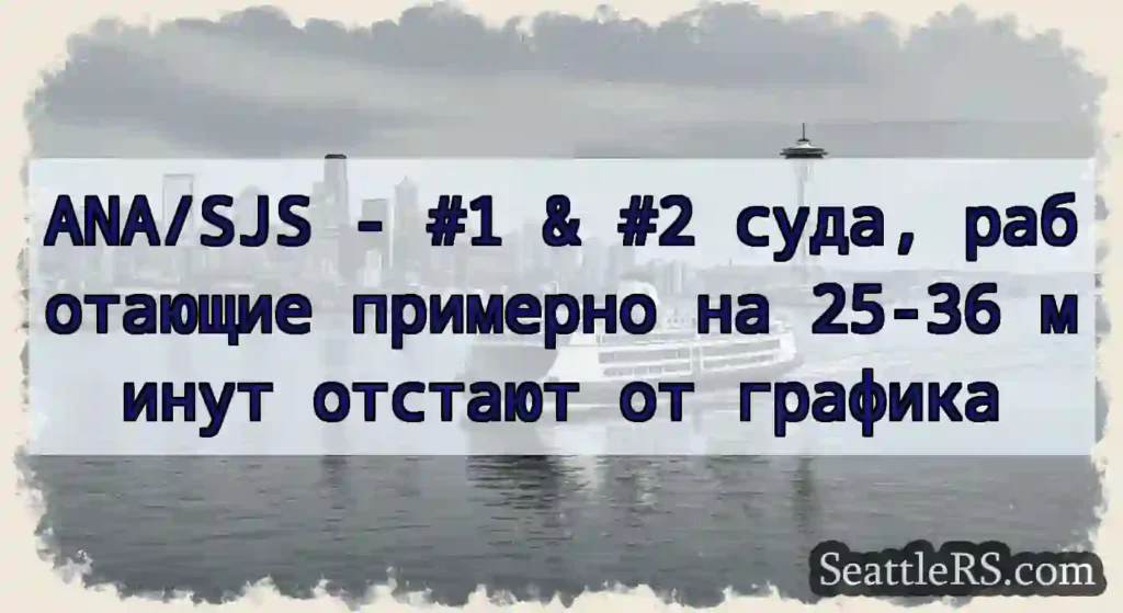 ANA/SJS - #1 & #2 суда, работающие примерно на