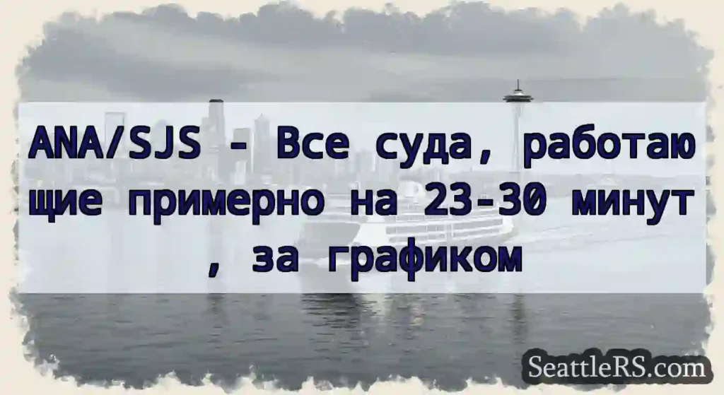 ANA/SJS - Все суда, работающие примерно на 23-30