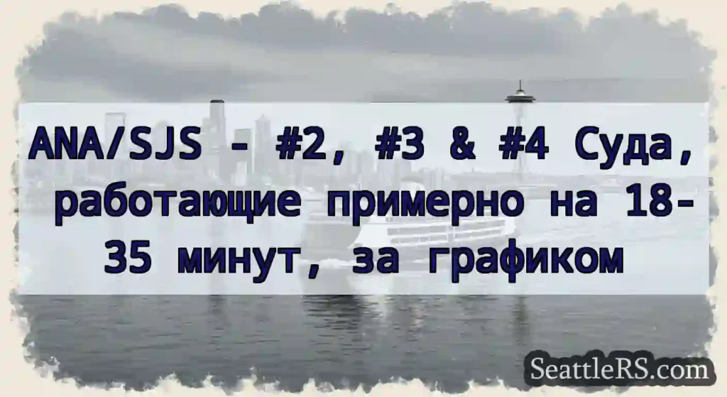 ANA/SJS - #2, #3 & #4 Суда, работающие примерно