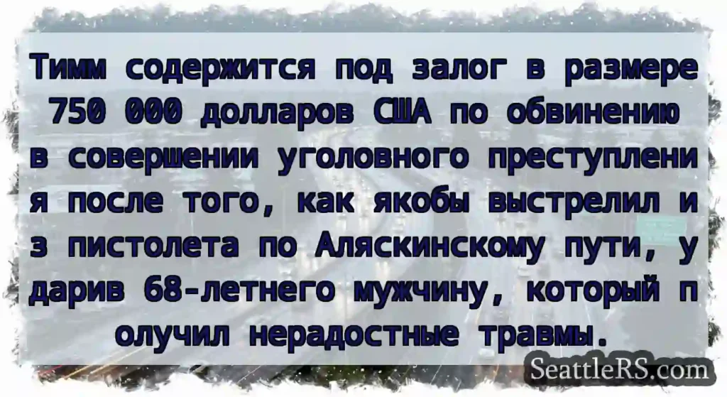 Тимм содержится под залог в размере 750 000