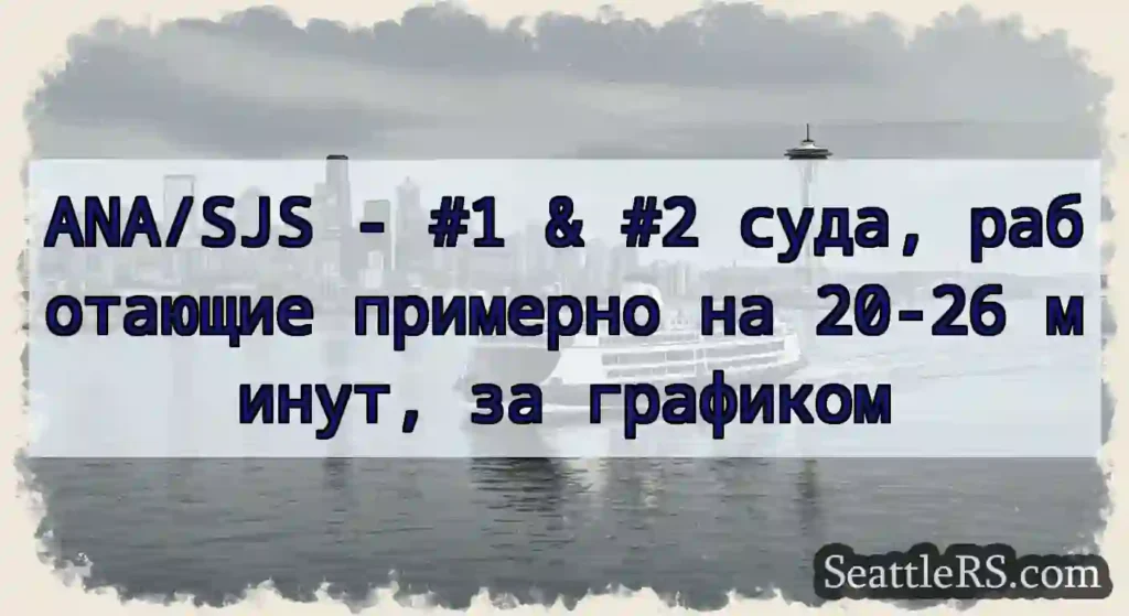 ANA/SJS - #1 & #2 суда, работающие примерно на