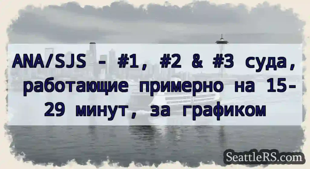 ANA/SJS - #1, #2 & #3 суда, работающие примерно