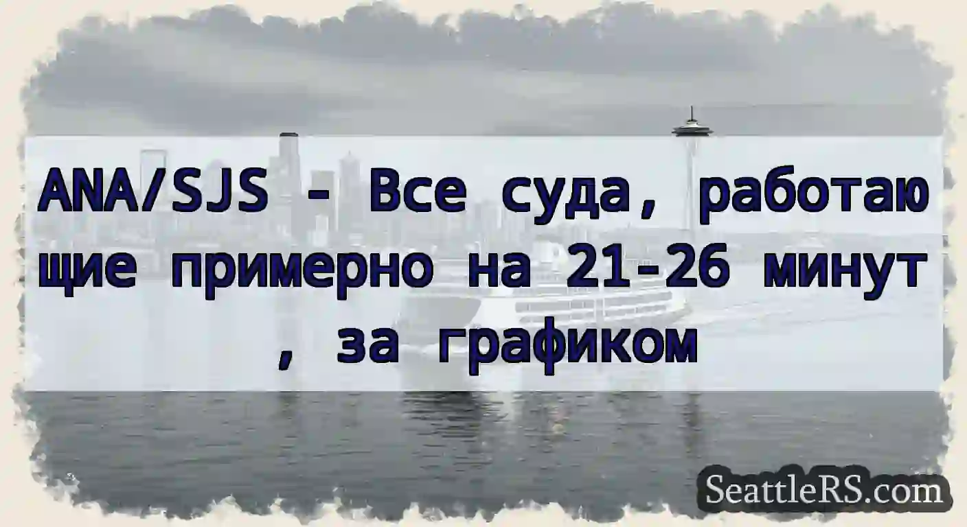 ANA/SJS - Все суда, работающие примерно на 21-26