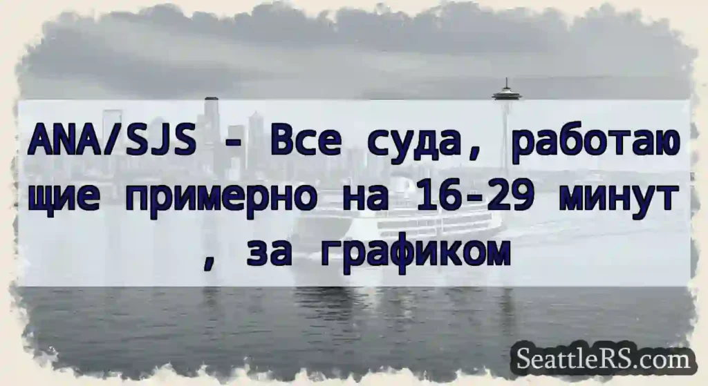 ANA/SJS - Все суда, работающие примерно на 16-29