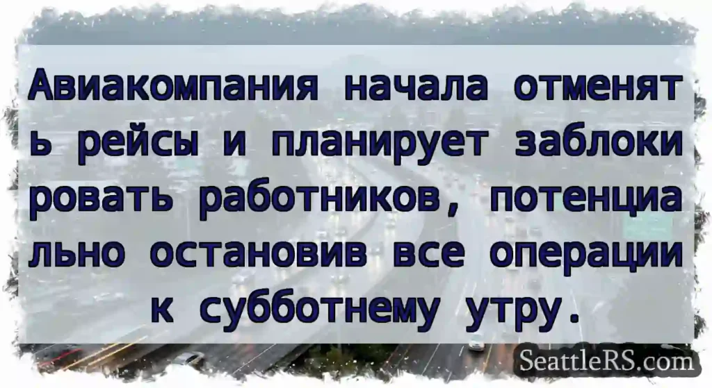 Авиакомпания начала отменять рейсы и планирует