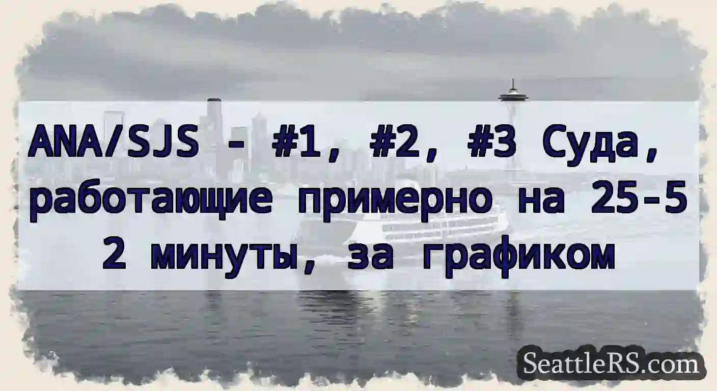ANA/SJS - #1, #2, #3 Суда, работающие примерно на