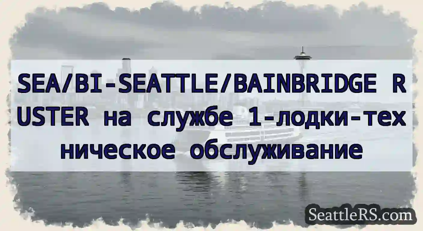 SEA/BI-SEATTLE/BAINBRIDGE RUSTER на службе