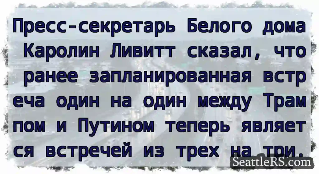 Пресс-секретарь Белого дома Каролин Ливитт