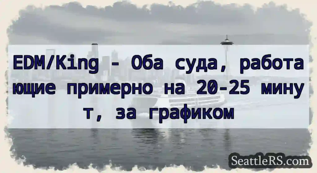 EDM/King - Оба суда, работающие примерно на 20-25