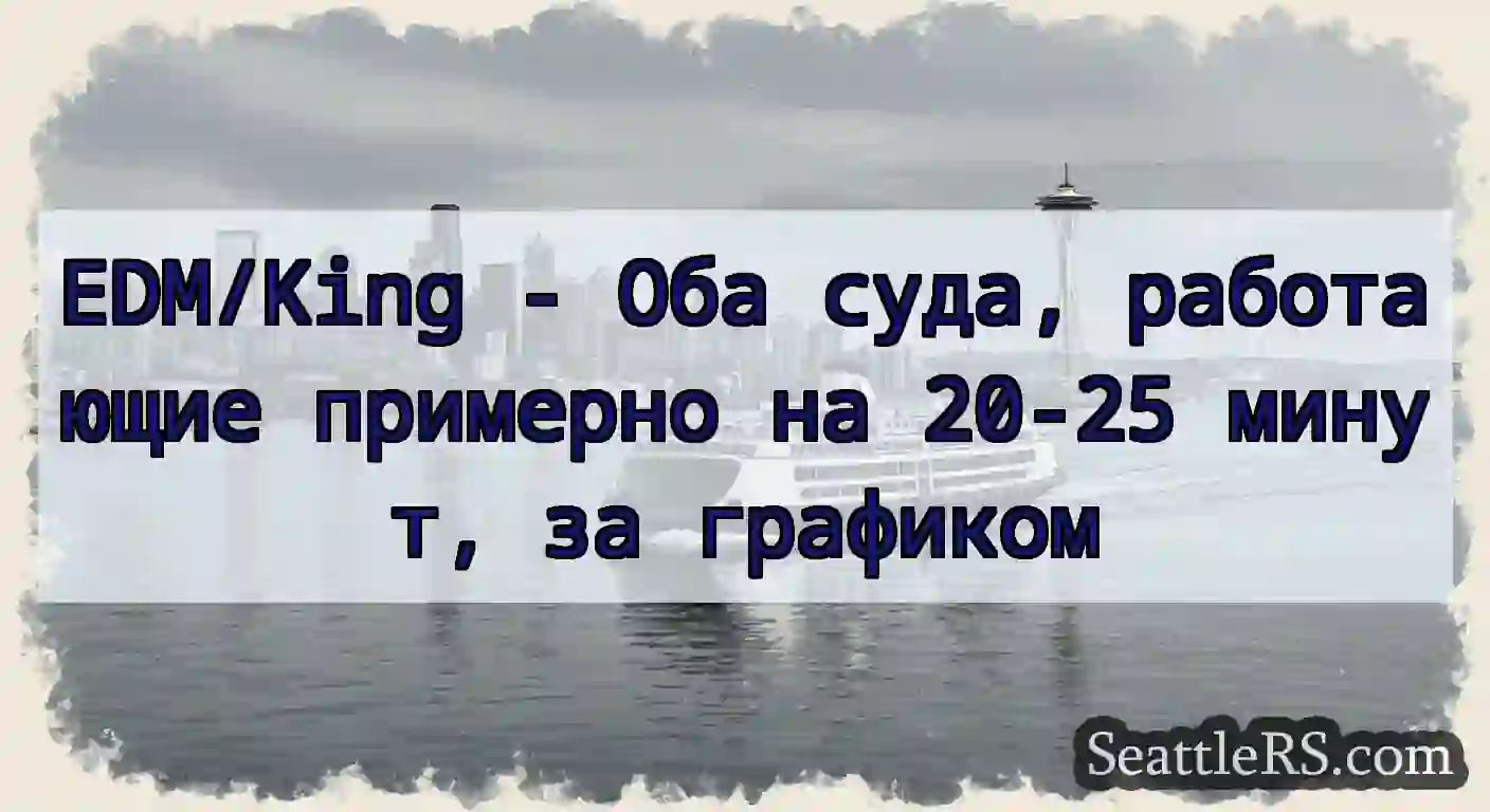 EDM/King - Оба суда, работающие примерно на 20-25