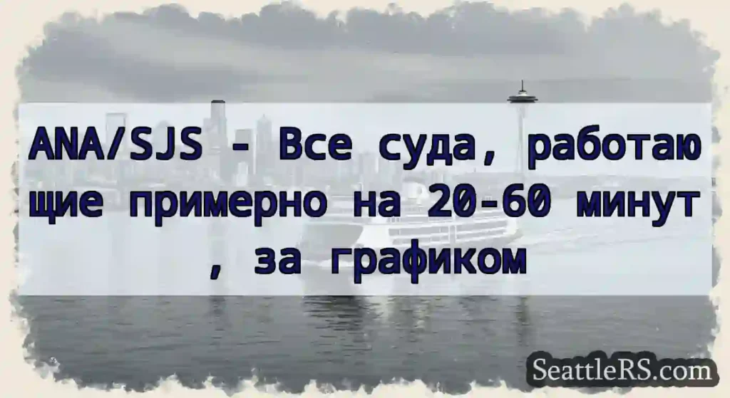 ANA/SJS - Все суда, работающие примерно на 20-60