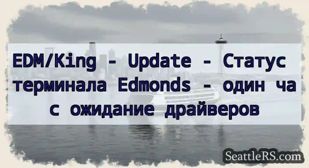 EDM/King - Update - Статус терминала Edmonds -