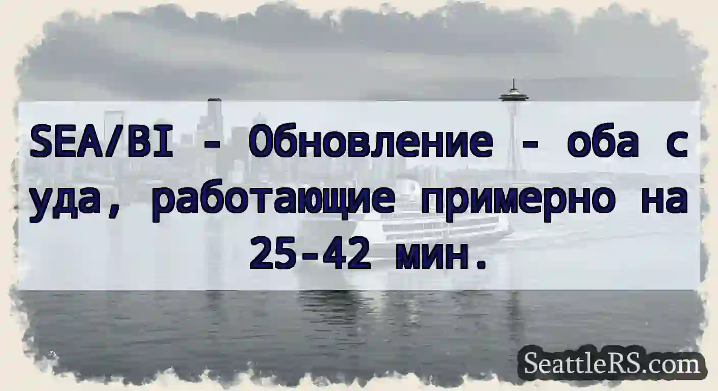SEA/BI - Обновление - оба суда, работающие