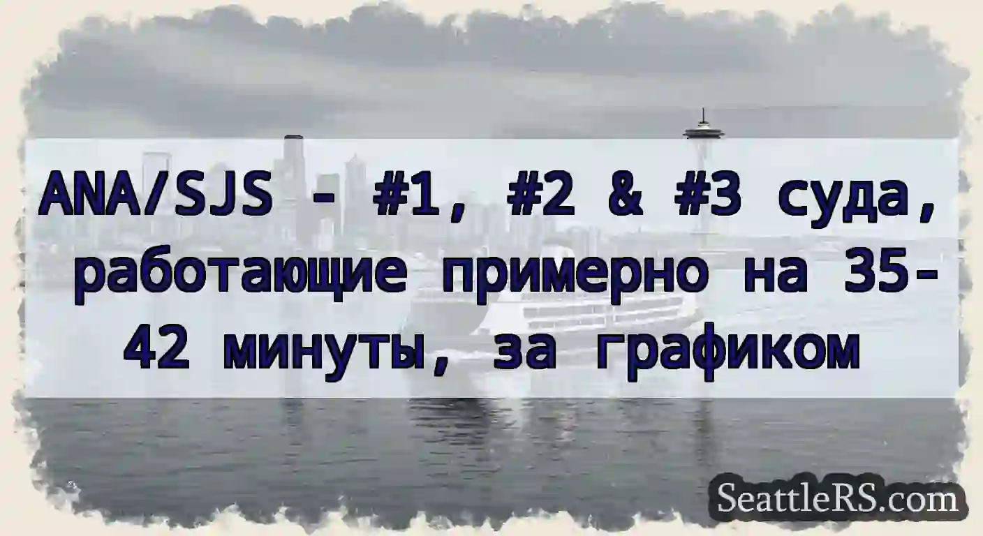 ANA/SJS - #1, #2 & #3 суда, работающие примерно