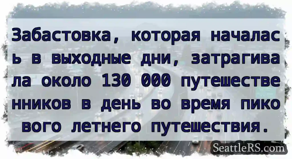 Забастовка, которая началась в выходные дни,