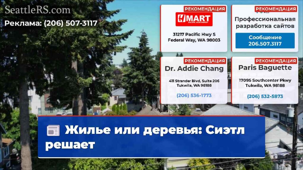 Жилье или деревья: Сиэтл решает