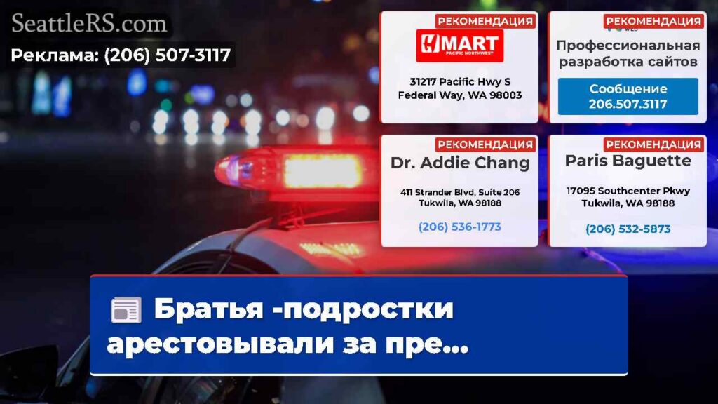 Братья -подростки арестовывали за пре...