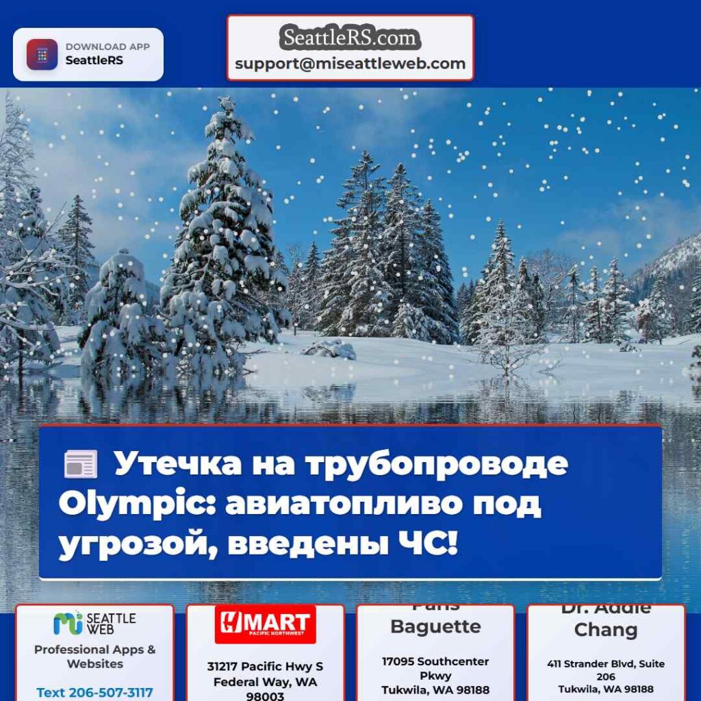 Утечка на трубопроводе Olympic: авиатопливо под