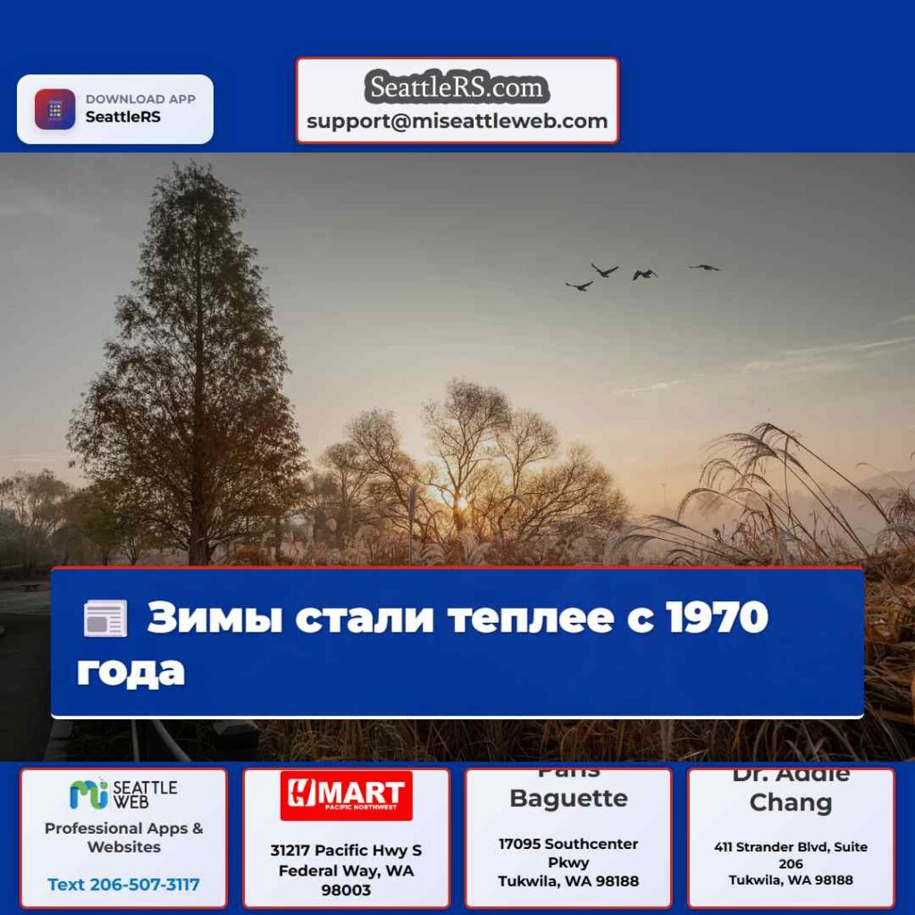 Зимы стали теплее с 1970 года