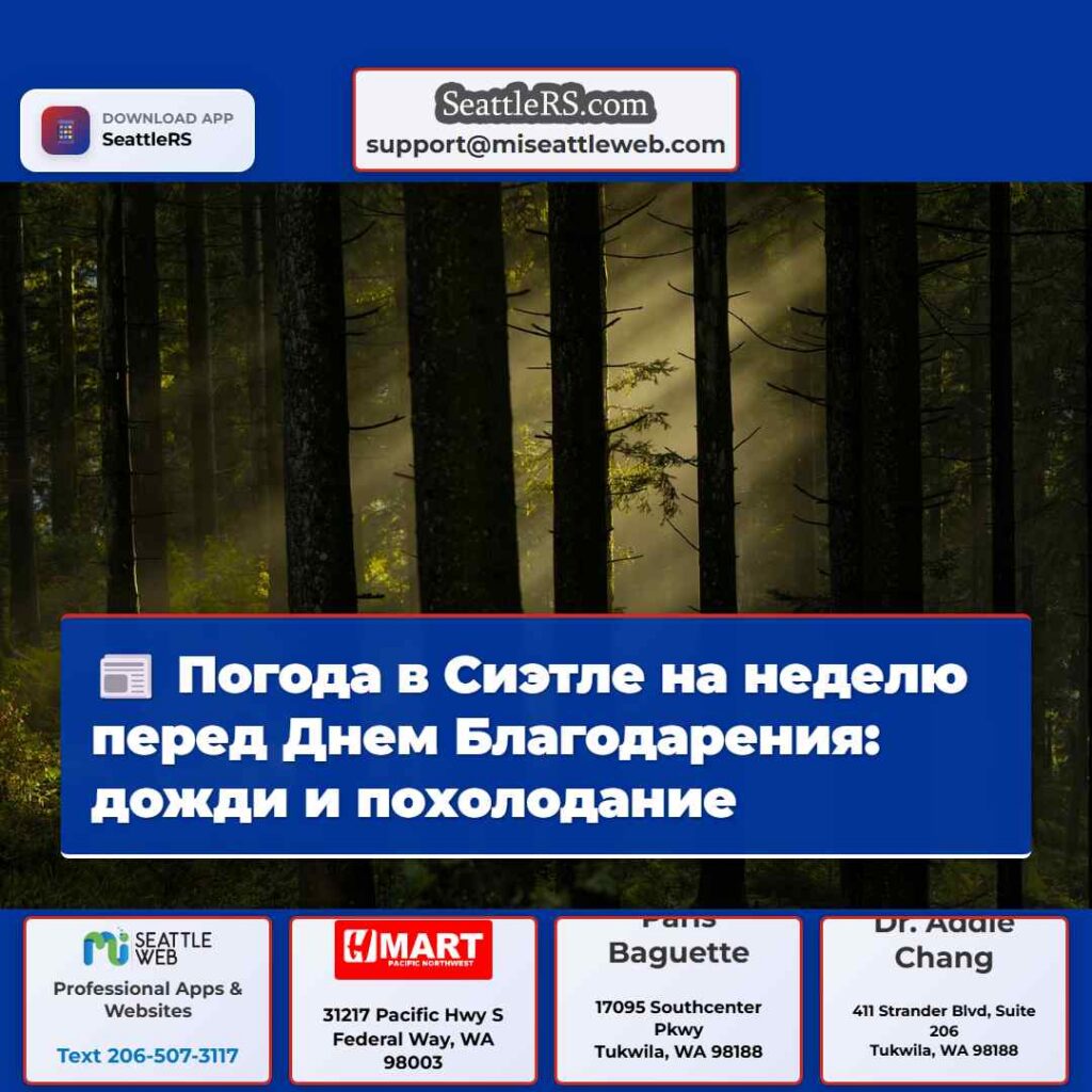 Погода в Сиэтле на неделю перед Днем