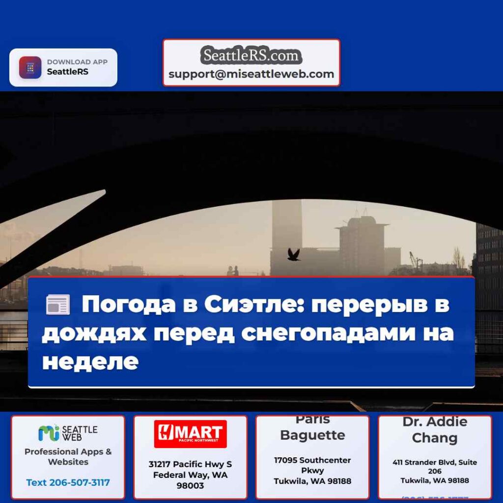 Погода в Сиэтле: перерыв в дождях перед