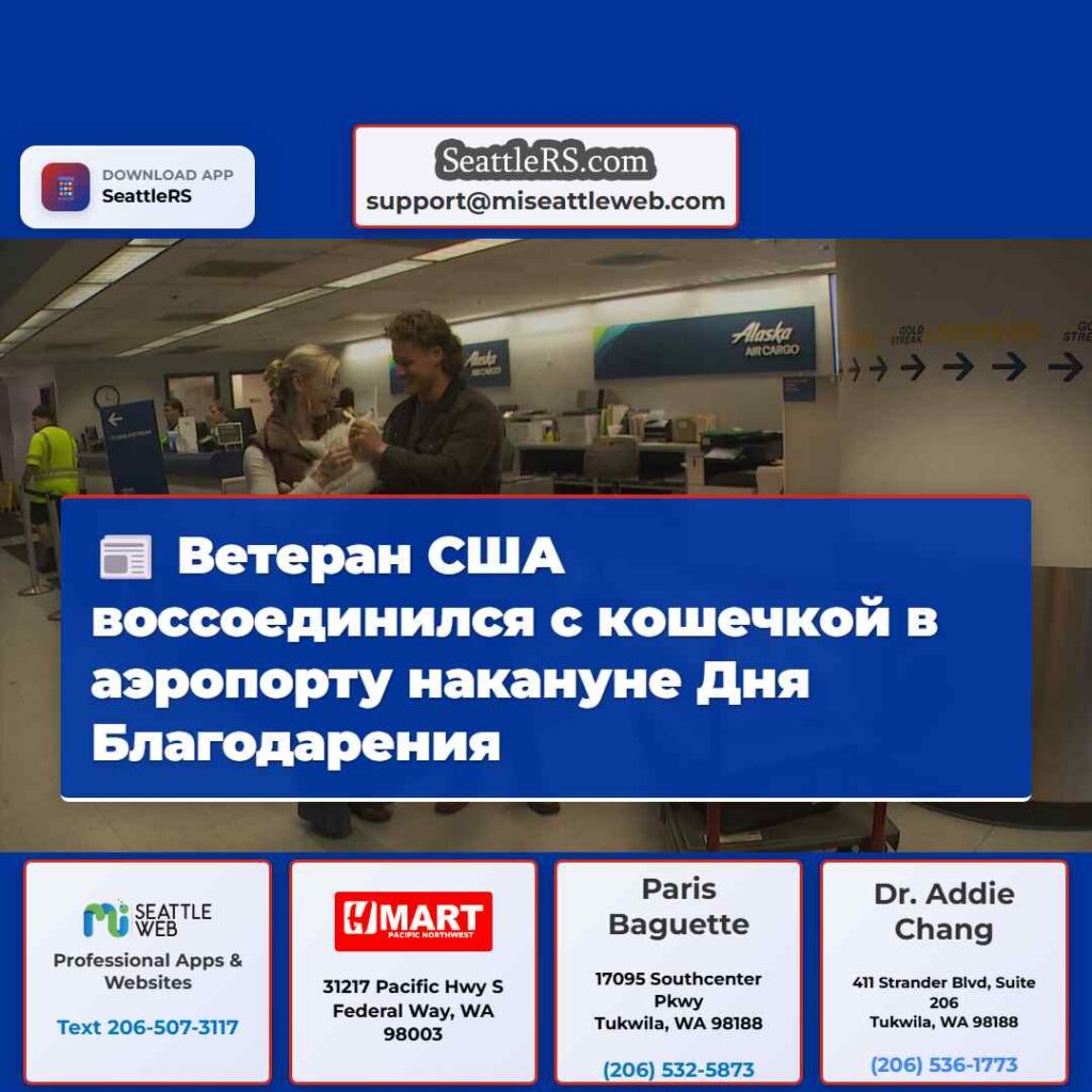 Ветеран США воссоединился с кошечкой в аэропорту