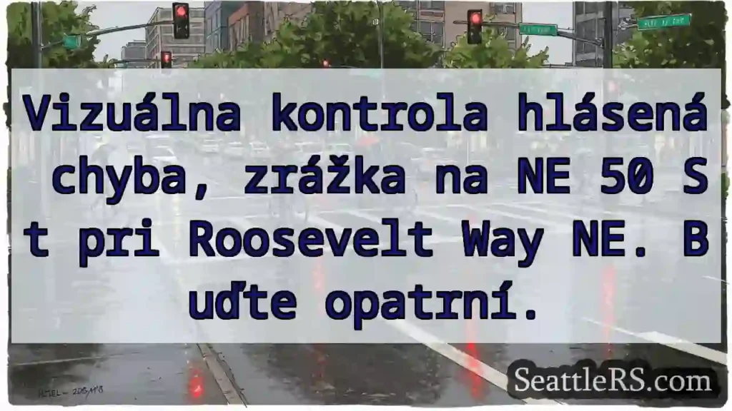 Zrážka! NE 50 St @ Roosevelt Way NE