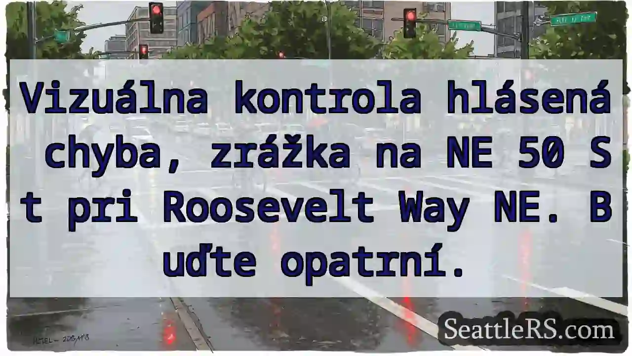 Zrážka! NE 50 St @ Roosevelt Way NE