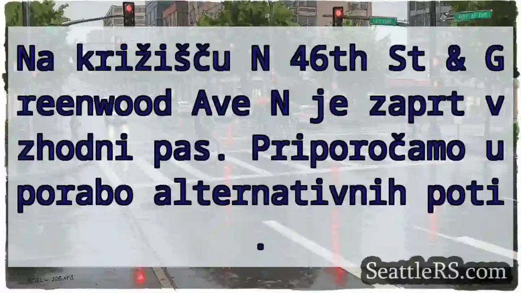 Zaprta vzhodna smer! Izberite alternativno pot.