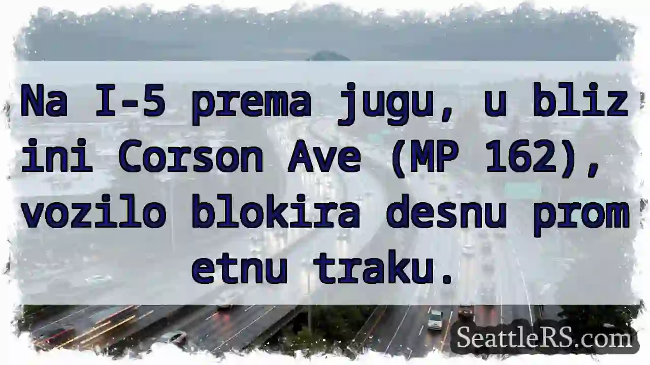 Prometna blokada: desna traka blokirana!