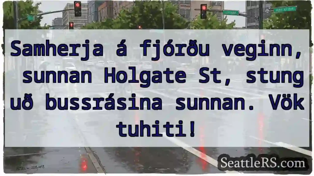Holgate St. bussrás stunguð! Vöktuhiti!