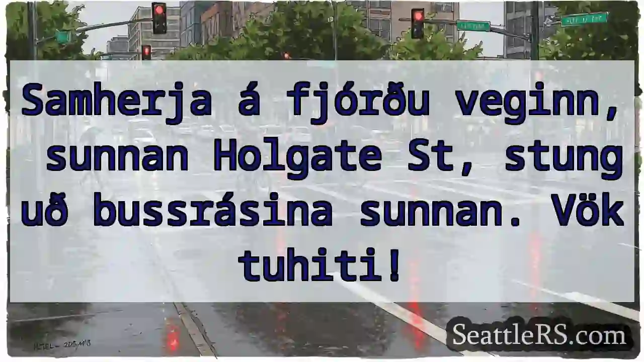 Holgate St. bussrás stunguð! Vöktuhiti!