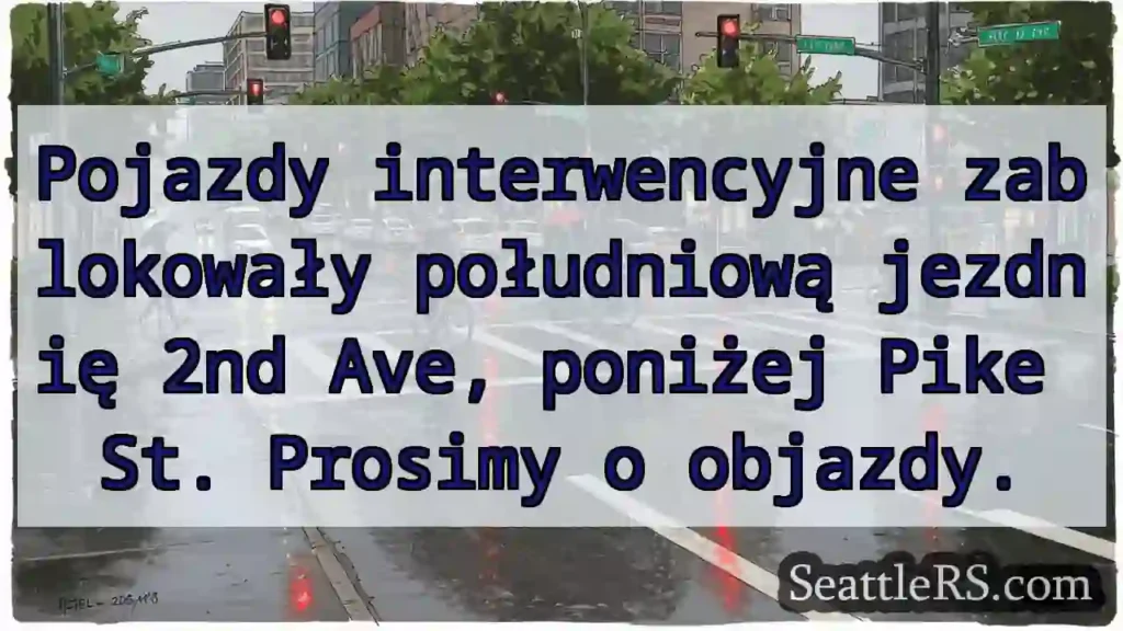 Zablokowana 2nd Ave! Objazdy proszone.